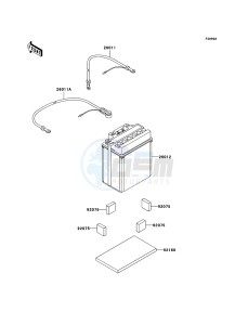 KVF360 KVF360B6F EU drawing Optional Parts(Battery)