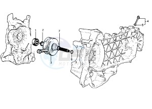 Runner VX-VXR 125-200 125 drawing Crankshaft