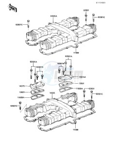 KZ 1000 K [LTD] (K1-K2) [LTD] drawing CYLINDER HEAD COVER