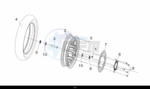 CRUISYM 300 (LV30W1Z1-EU) (L9) drawing FR. WHEEL