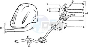 Skipper 150 4t drawing Handlebars component parts-fairing