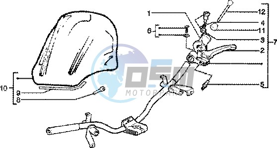 Handlebars component parts-fairing