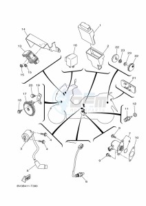 CZD300-A XMAX 300 (BBA4) drawing REAR ARM & SUSPENSION