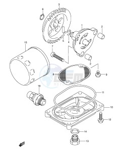 LT-F400 (E24) drawing OIL PUMP