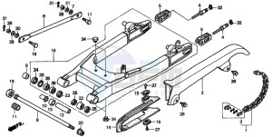 VT750DC SHADOW SPIRIT drawing SWINGARM