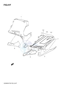 GS500 (P3) drawing UNDER COWLING  (GS500FK5)