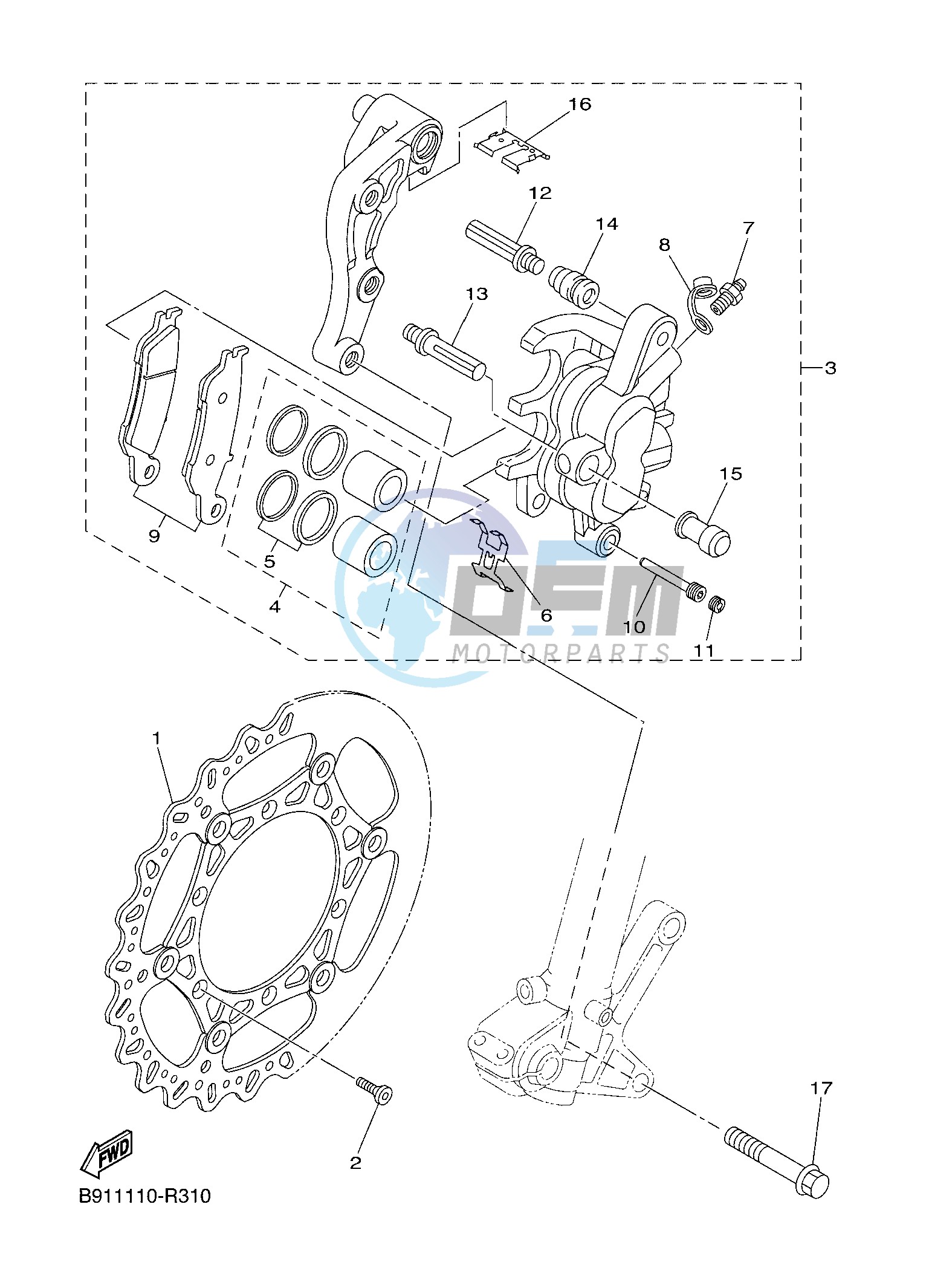 FRONT BRAKE CALIPER