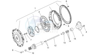 Norge 1200 IE 1200 drawing Single-plate clutch