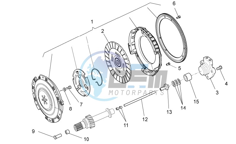 Single-plate clutch