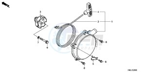 TRX500FPAD TRX500FPA ED drawing RECOIL STARTER