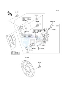 KSV 700 A [KFX700 AND V FORCE] (A1-A2) [KFX700 AND V FORCE] drawing FRONT BRAKE