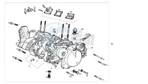 SENDA R DRD X-TREME - 50 CC 2T EURO2 drawing CRANKCASE - COVER