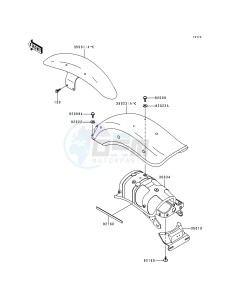 EN 500 C [VULCAN 500 LTD] (C1-C5) [VULCAN 500 LTD] drawing FENDERS