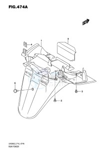 UH200 BURGMAN EU drawing REAR FENDER