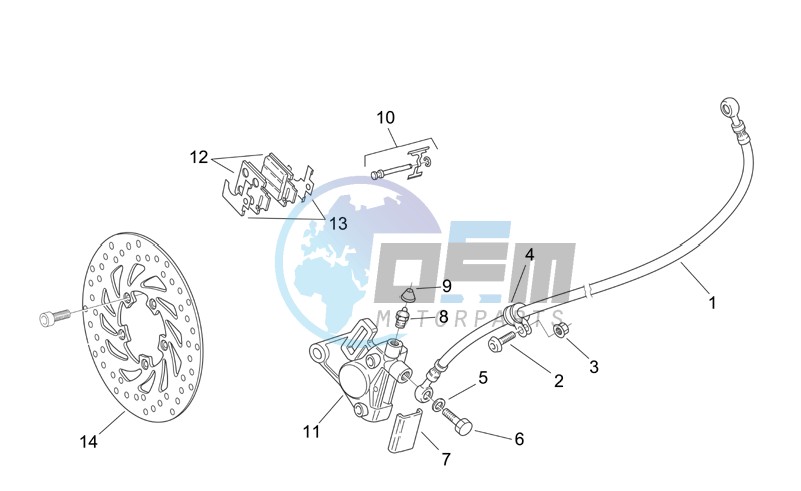 Front brake caliper