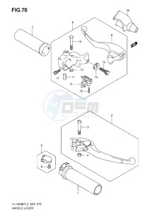 VL1500 BT drawing HANDLE LEVER