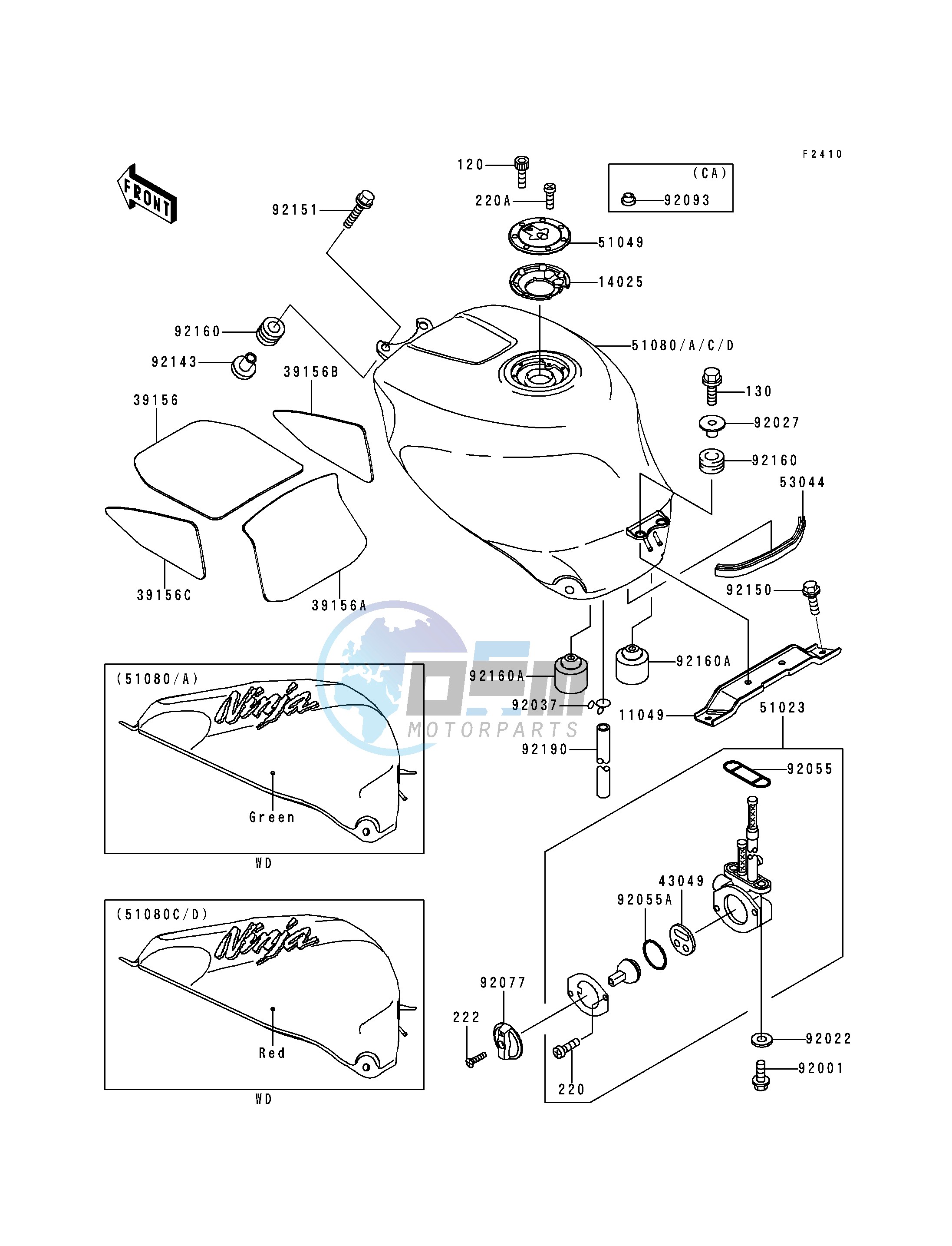 FUEL TANK -- ZX750-P1- -