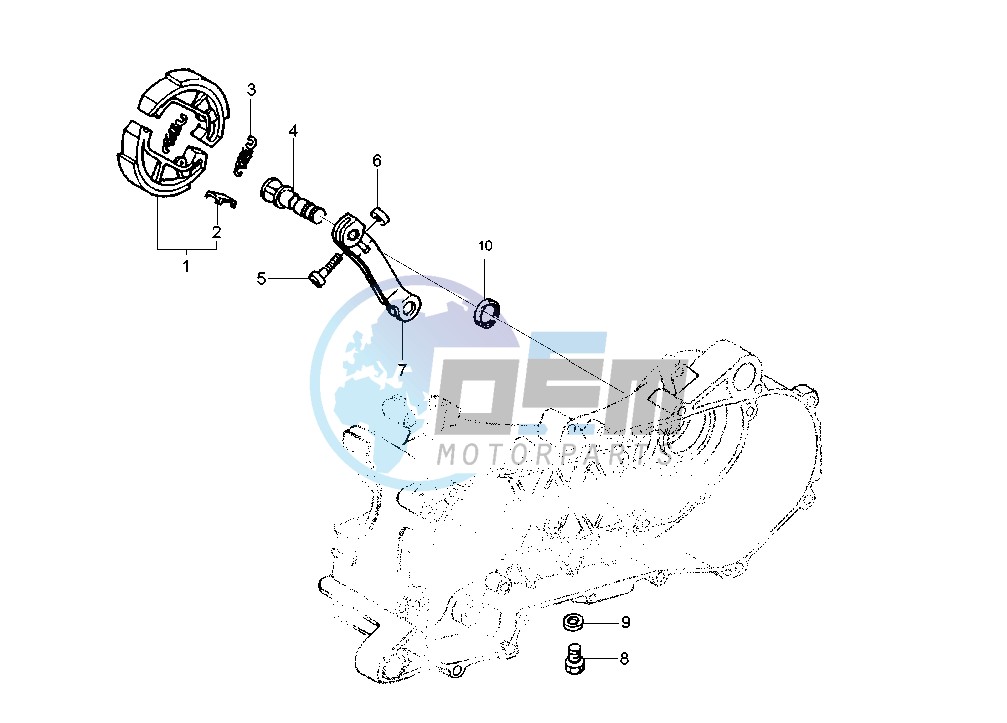 Rear brake shoes