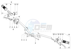 SXL 150 4T 3V CARB drawing Handlebars - Master cil.