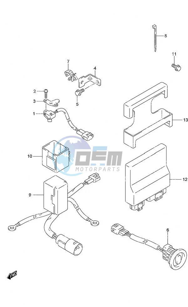 PTT Switch/Engine Control Unit