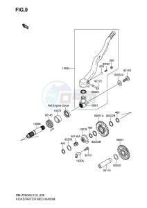 RM-Z250 (E19) drawing KICKSTARTER MECHANISM