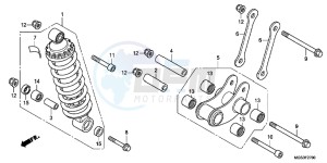 NC700XC drawing REAR CUSHION