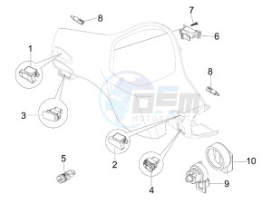 GTS 300 ie Touring drawing Selectors - Switches - Buttons