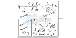 ST1300A9 Korea - (KO / ABS MME) drawing SECURITY KIT