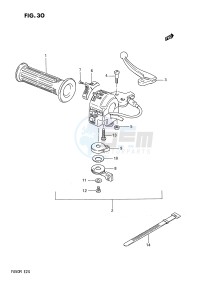 FA50 (E24) drawing LEFT HANDLE SWITCH (E6,E24)