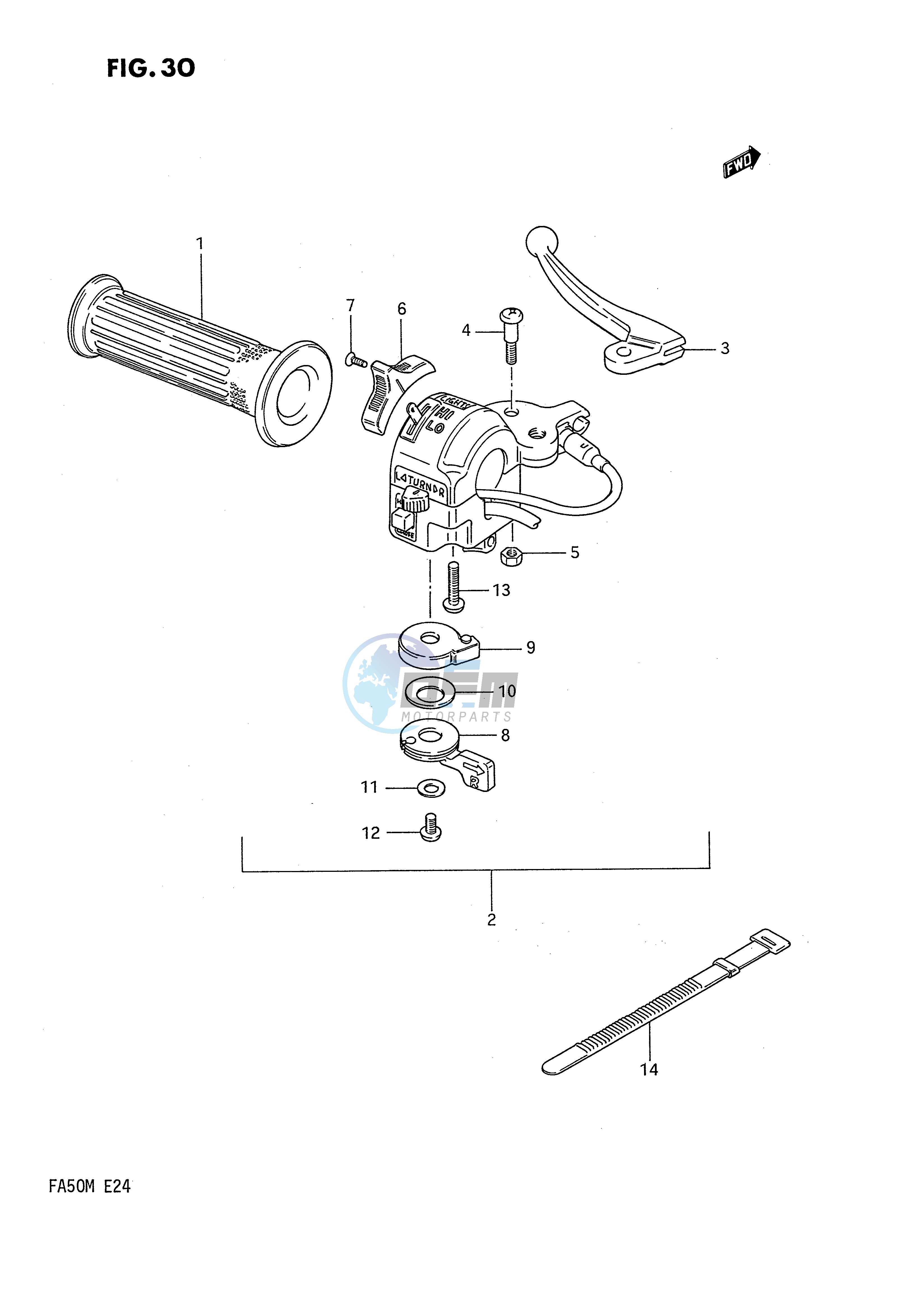 LEFT HANDLE SWITCH (E6,E24)