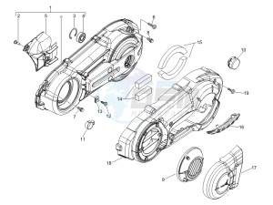 MP3 400 ie lt Touring drawing Crankcase cover - Crankcase cooling