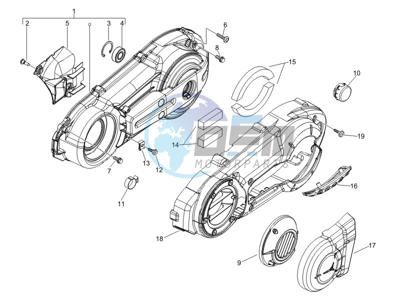 Crankcase cover - Crankcase cooling