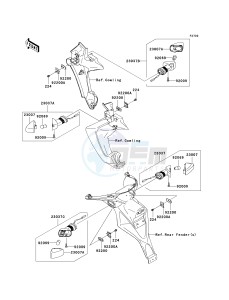 KLE 650 A [VERSYS EUROPEAN] (A7F-A8F) A8F drawing TURN SIGNALS