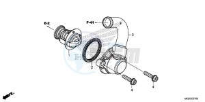 CB500FAE CB500F ABS UK - (E) drawing THERMOSTAT