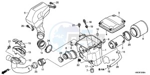 TRX500FPMD TRX500FPM Australia - (U) drawing AIR CLEANER