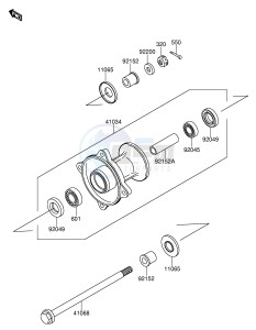 RM65 (E19) drawing FRONT HUB