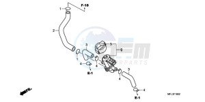 CBR1000RAA France - (F / ABS CMF HRC) drawing AIR INJECTION CONTROL VALVE