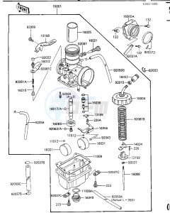 KDX 200 C [KDX200] (C1-C3) [KDX200] drawing CARBURETOR