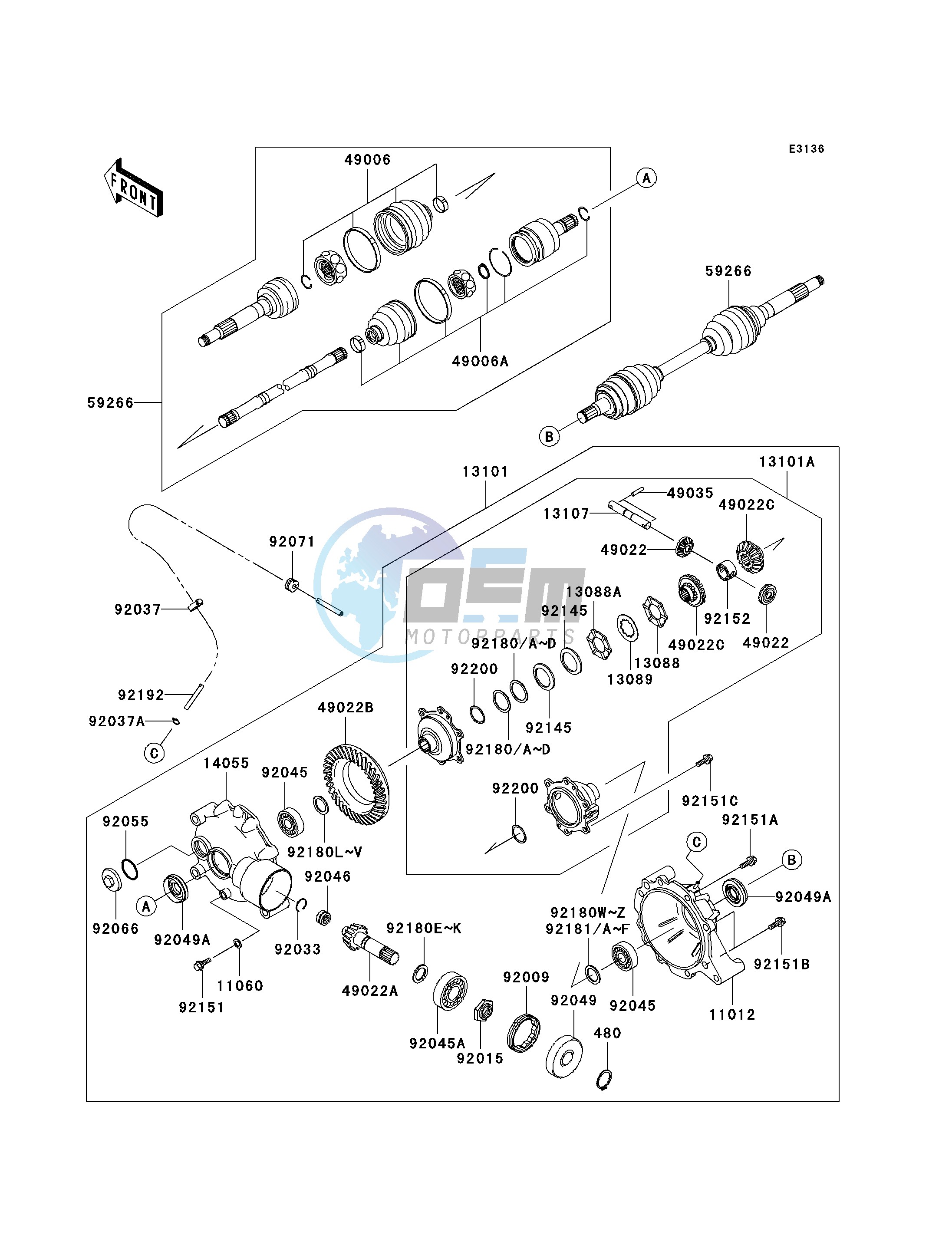 DRIVE SHAFT-FRONT