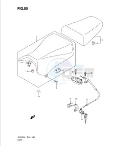 SV650/S drawing SEAT (SV650SL1 E2)