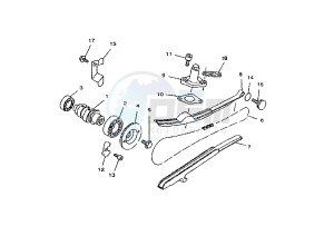 YP MAJESTY 150 drawing CAMSHAFT -CHAIN