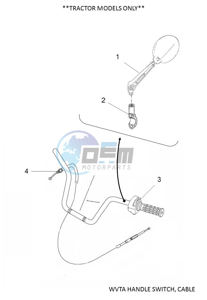 WVTA HANDLE SWITCH, CABLE