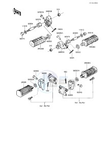 KZ 750 L [L3] drawing FOOTRESTS