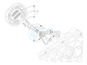 LXV 50 4T 2V 25 Kmh B-NL drawing Rear brake - Brake jaw