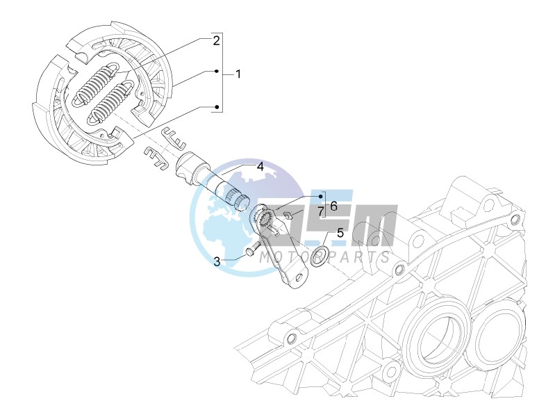 Rear brake - Brake jaw