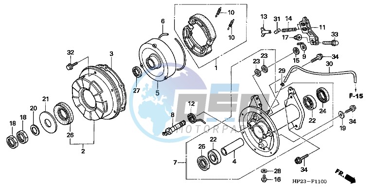 REAR BRAKE PANEL