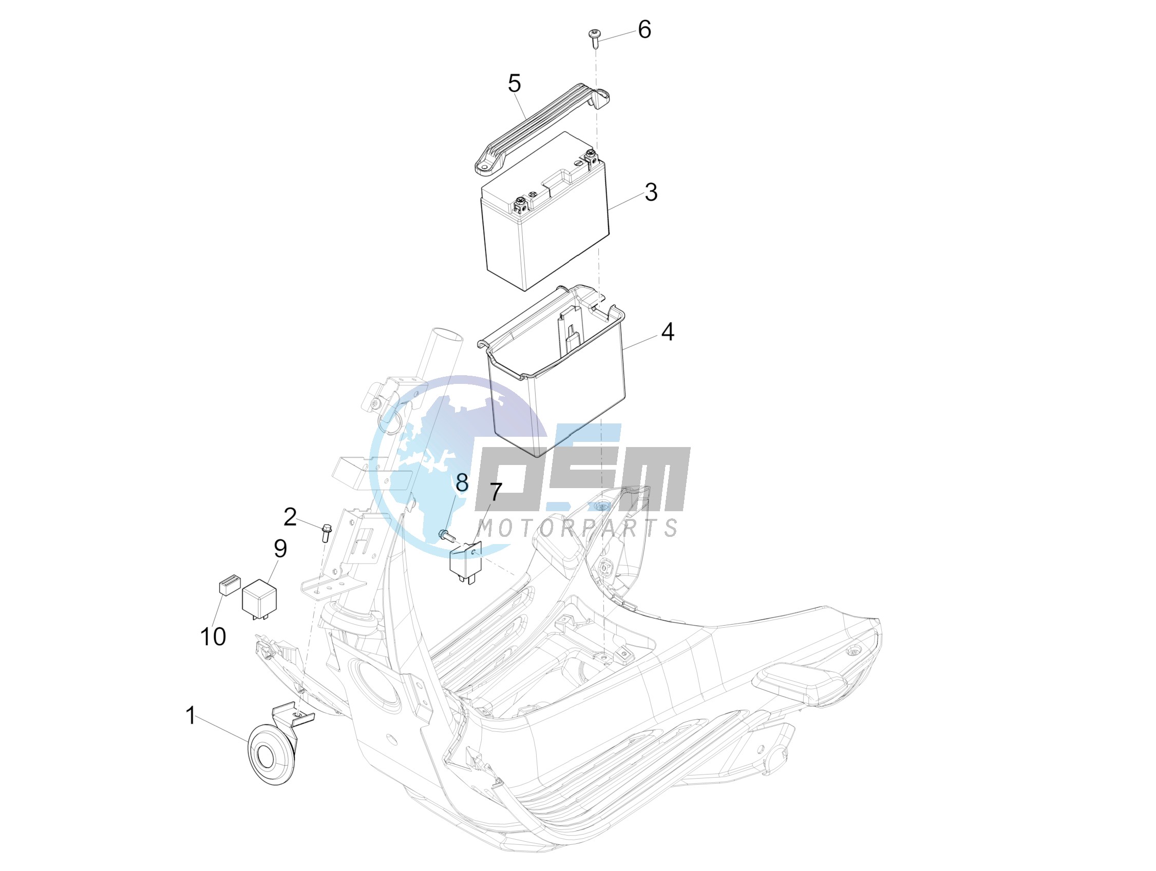 Remote control switches - Battery - Horn