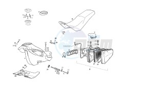 SENDA R BAJA - 125 CC 4T BAJA EU3 drawing FUEL TANK - SEAT