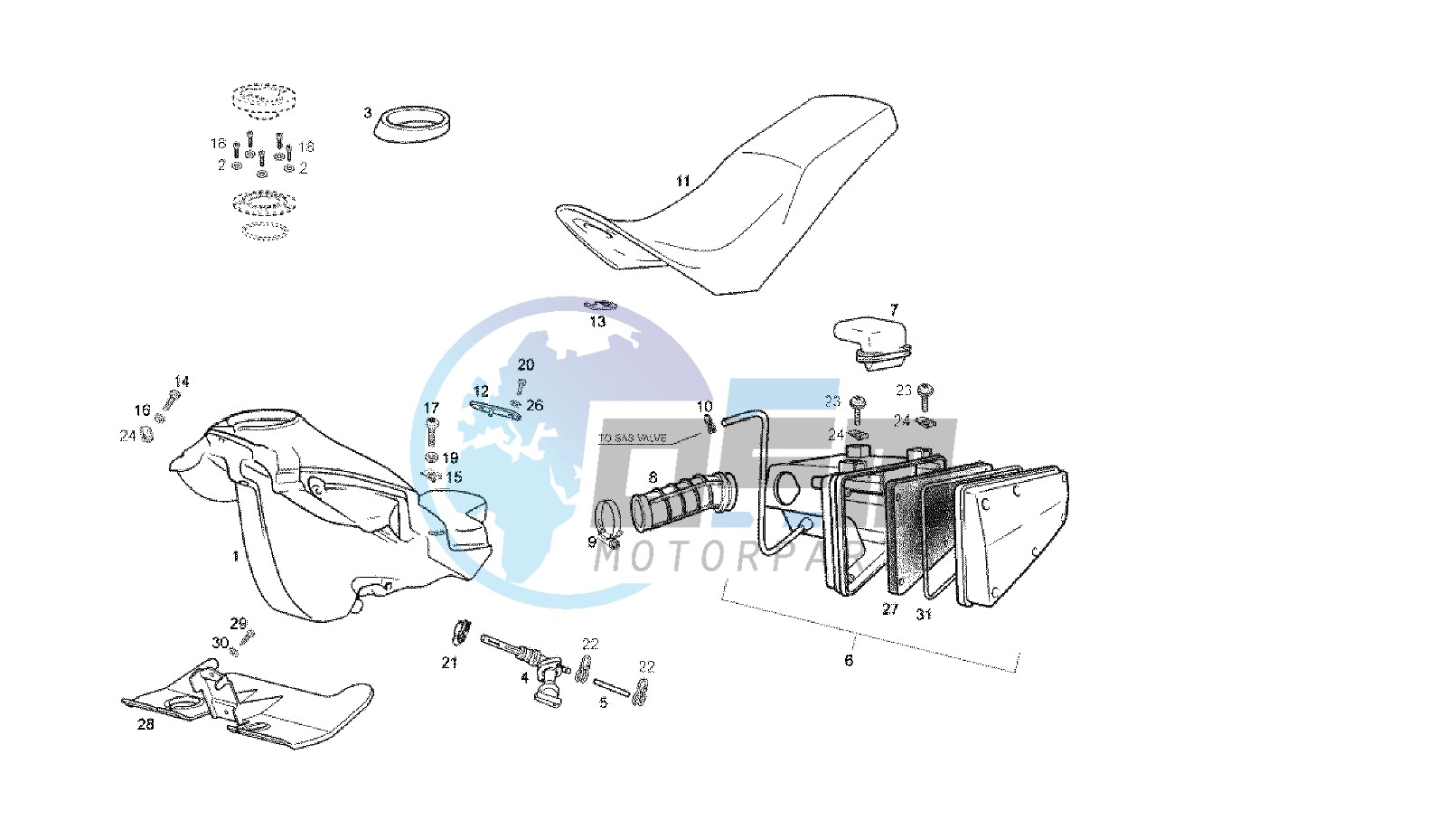 FUEL TANK - SEAT