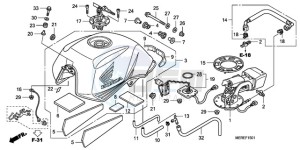 CBF600NA9 Europe Direct - (ED / ABS 25K) drawing FUEL TANK (CBF600N/NA)